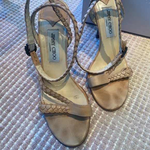 Jimmy Choo ankle-wrap braided sandals - Picture 2 of 8